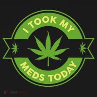 I Took My Meds Today Marijuana Weed Lover Cannabis Funny 420 Ornament thumb 1