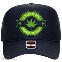 I Took My Meds Today Marijuana Weed Lover Cannabis Funny 420 Hat thumb 0
