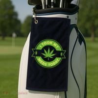 I Took My Meds Today Marijuana Weed Lover Cannabis Funny 420 Golf Towel thumb 2