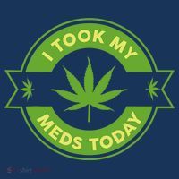 I Took My Meds Today Marijuana Weed Lover Cannabis Funny 420 Kids Sweatshirt thumb 2