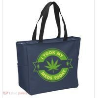 I Took My Meds Today Marijuana Weed Lover Cannabis Funny 420 Tote Bag thumb 2