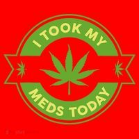 I Took My Meds Today Marijuana Weed Lover Cannabis Funny 420 Santa Hat thumb 1
