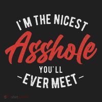 IM The Nicest Asshole YouLl Ever Meet Funny Quote Golf Towel thumb 3