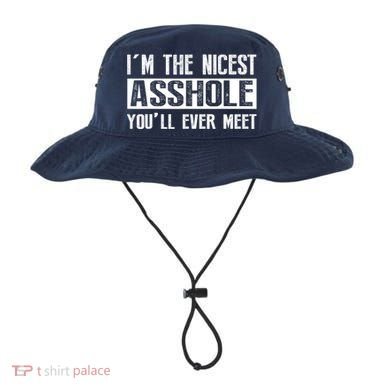 Im The Nicest Asshole Youll Ever Meet Funny Sarcasm Bucket Hat