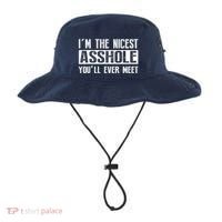 Im The Nicest Asshole Youll Ever Meet Funny Sarcasm Bucket Hat thumb 0