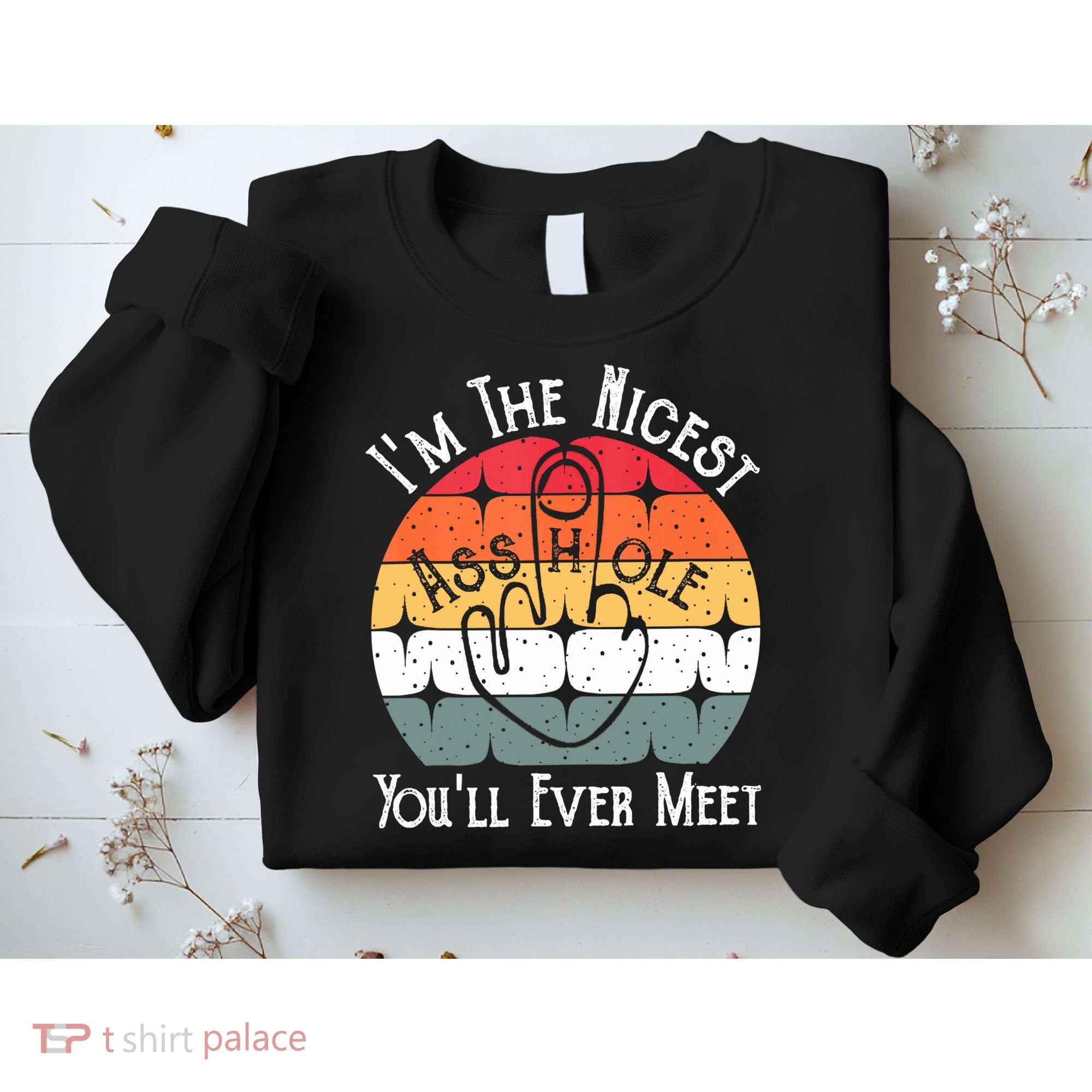 I'm The Nicest Asshole You'll Ever Meet Funny Asshole Sweatshirt