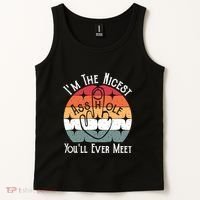 Im The Nicest Asshole You Will Ever Meet Funny Saying Tank Top thumb 2