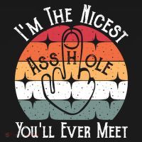 Im The Nicest Asshole You Will Ever Meet Funny Saying Tank Top thumb 6