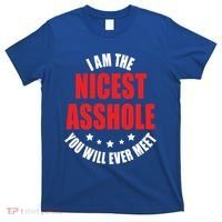 IM The Nicest Asshole YouLl Ever Meet Sarcastic Humor Gift T-Shirt thumb 0