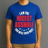 IM The Nicest Asshole YouLl Ever Meet Sarcastic Humor Gift T-Shirt thumb 3
