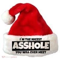 Im The Nicest Asshole You Will Ever Meet Santa Hat thumb 0