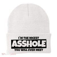 Im The Nicest Asshole You Will Ever Meet Beanie thumb 0