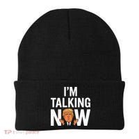 IM Talking Now Trump 2024 President Trump 2024 Beanie thumb 0