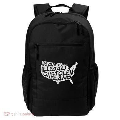 Immigrant T No One Is Illegal On Stolen Land Backpack