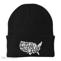 Immigrant T No One Is Illegal On Stolen Land Beanie thumb 0