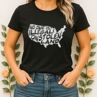 Immigrant T No One Is Illegal On Stolen Land Women's T-Shirt thumb 2