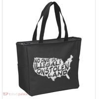Immigrant T No One Is Illegal On Stolen Land Tote Bag thumb 2