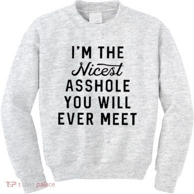 I'm The Nicest Asshole You Will Ever Meet Kids Sweatshirt