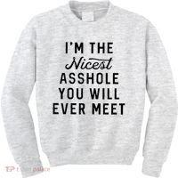I'm The Nicest Asshole You Will Ever Meet Kids Sweatshirt thumb 0