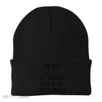 I'm The Nicest Asshole You Will Ever Meet Beanie thumb 0