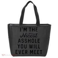 I'm The Nicest Asshole You Will Ever Meet Tote Bag thumb 0