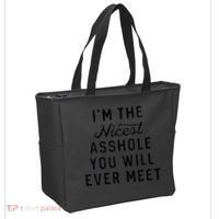 I'm The Nicest Asshole You Will Ever Meet Tote Bag thumb 2