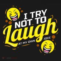 I Try Not To Laugh At My Own Jokes Funny Women's Hoodie thumb 2