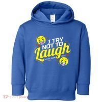 I Try Not To Laugh At My Own Jokes Funny Toddler Hoodie thumb 0