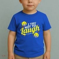 I Try Not To Laugh At My Own Jokes Funny Toddler T-Shirt thumb 2