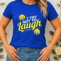 I Try Not To Laugh At My Own Jokes Funny Women's T-Shirt thumb 2
