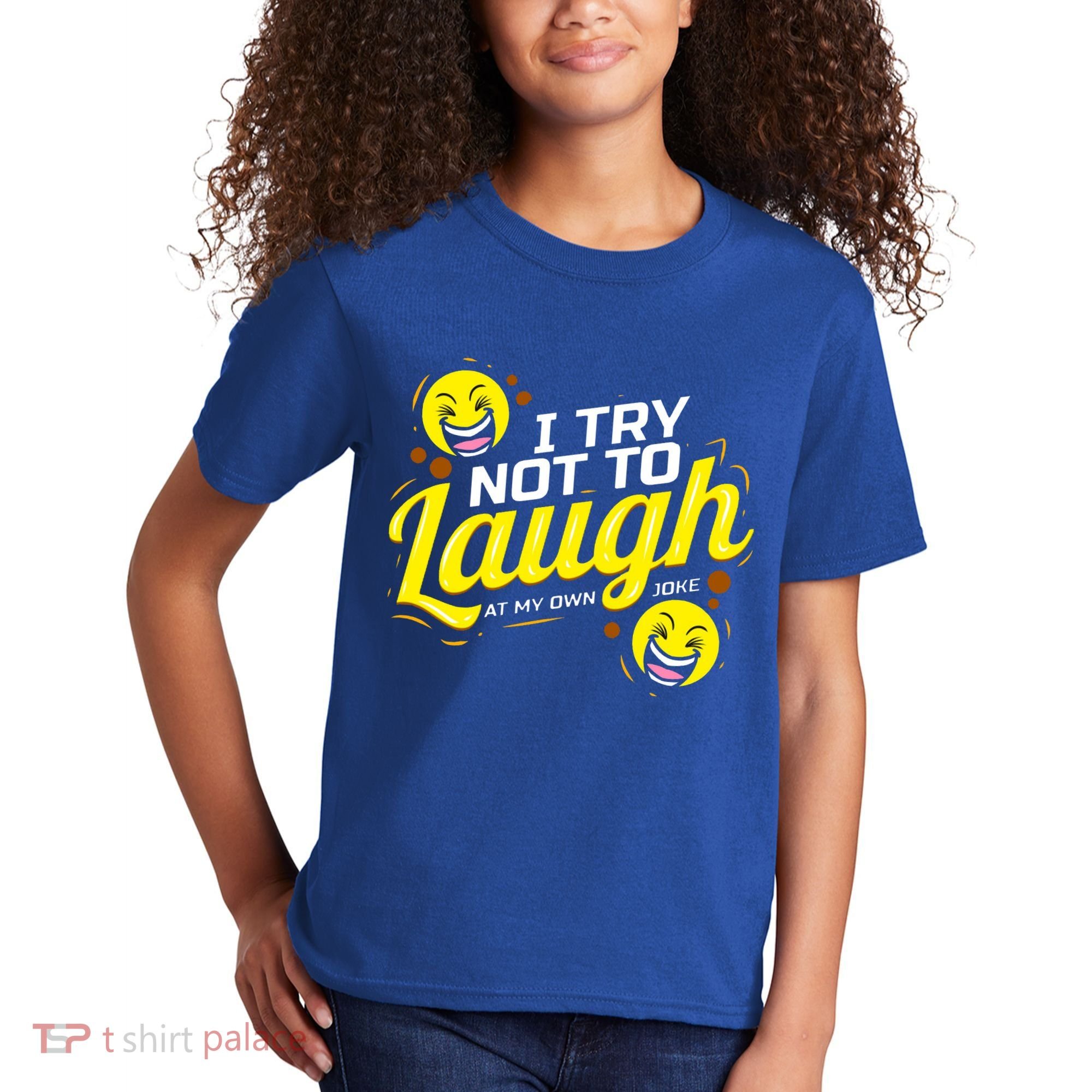 I Try Not To Laugh At My Own Jokes Funny Kids T-Shirt