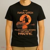 I'm The Nana Witch Like A Normal Grandma Halloween Gifts T-Shirt thumb 3
