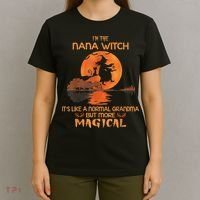 I'm The Nana Witch Like A Normal Grandma Halloween Gifts T-Shirt thumb 4
