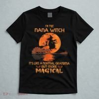 I'm The Nana Witch Like A Normal Grandma Halloween Gifts T-Shirt thumb 5