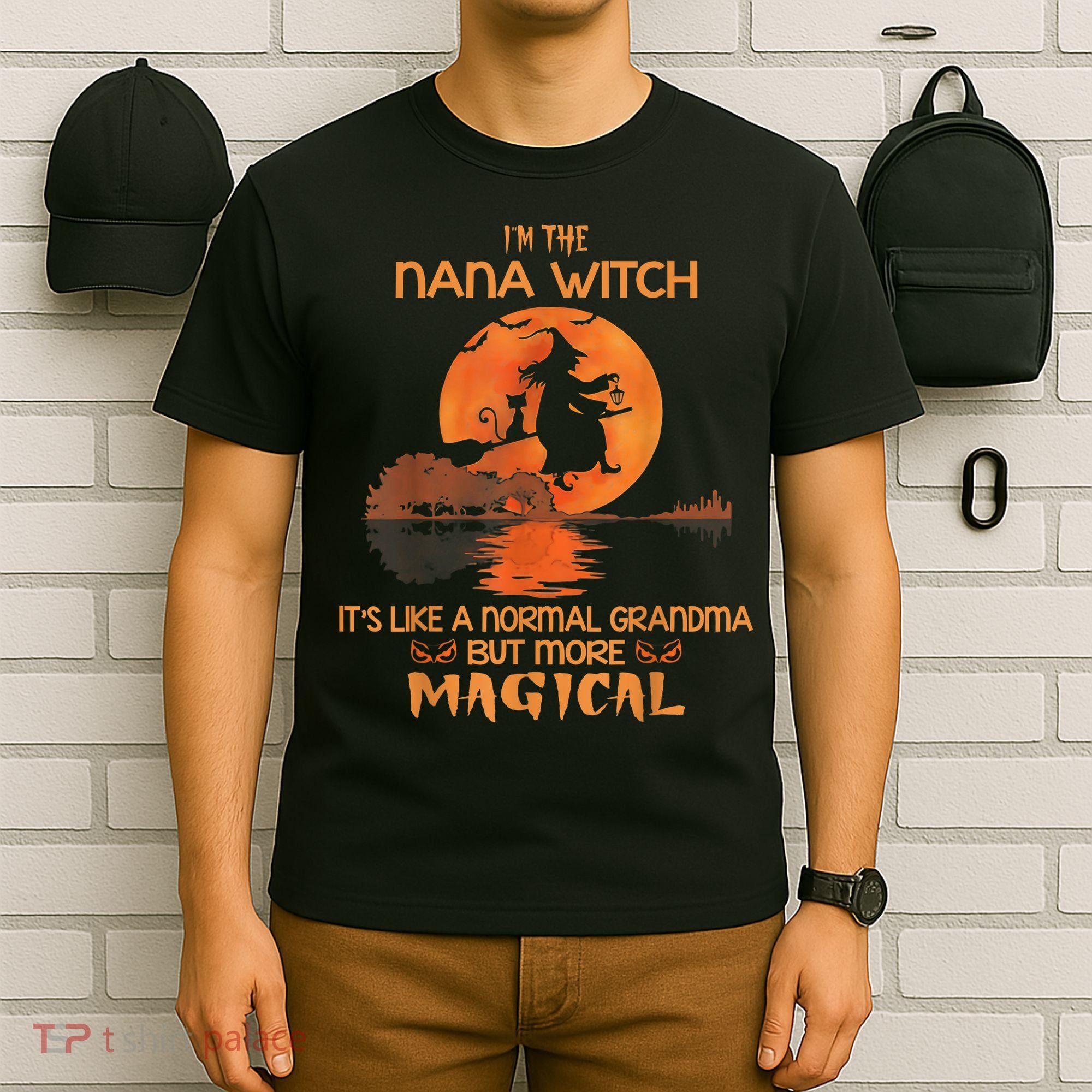 I'm The Nana Witch Like A Normal Grandma Halloween Gifts T-Shirt