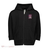 I'm the Oldest Sister I Make the Rules Siblings Sisters Toddler Zip Fleece Hoodie thumb 0