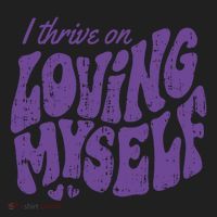 I Thrive On Loving Myself Retro Quote Women's Sweatshirt thumb 2