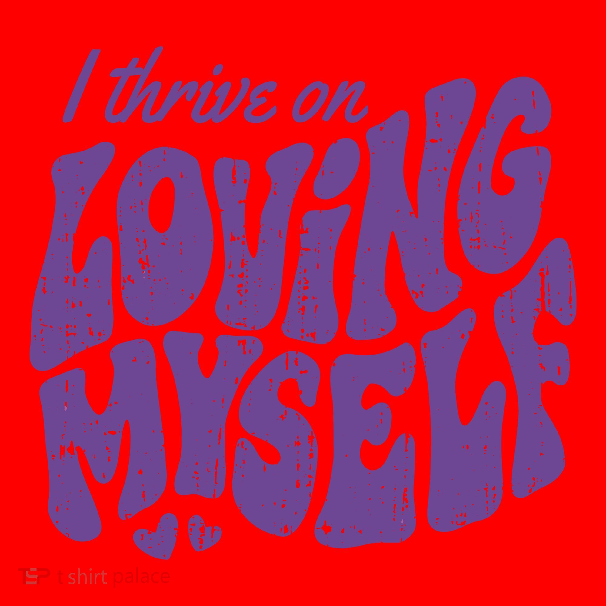 I Thrive On Loving Myself Retro Quote Santa Hat