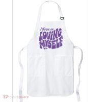I Thrive On Loving Myself Retro Quote Apron thumb 0