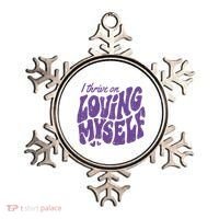 I Thrive On Loving Myself Retro Quote Ornament thumb 0