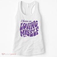I Thrive On Loving Myself Retro Quote Women's Tank Top thumb 0