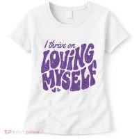 I Thrive On Loving Myself Retro Quote Women's T-Shirt thumb 0