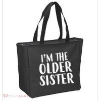 I'm The Older Sister Tote Bag thumb 2