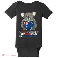 IM Tired Of Waking Up And Not Being In Australia Native Australian Baby Bodysuit thumb 0
