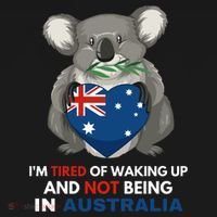 IM Tired Of Waking Up And Not Being In Australia Native Australian Baby Bodysuit thumb 2