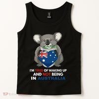 IM Tired Of Waking Up And Not Being In Australia Native Australian Tank Top thumb 2