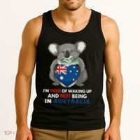 IM Tired Of Waking Up And Not Being In Australia Native Australian Tank Top thumb 3
