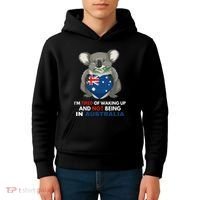 IM Tired Of Waking Up And Not Being In Australia Native Australian Kids Hoodie thumb 4