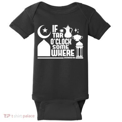 If Tar O Clock Somewhere Ramadan Baby Bodysuit