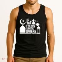 If Tar O Clock Somewhere Ramadan Tank Top thumb 3